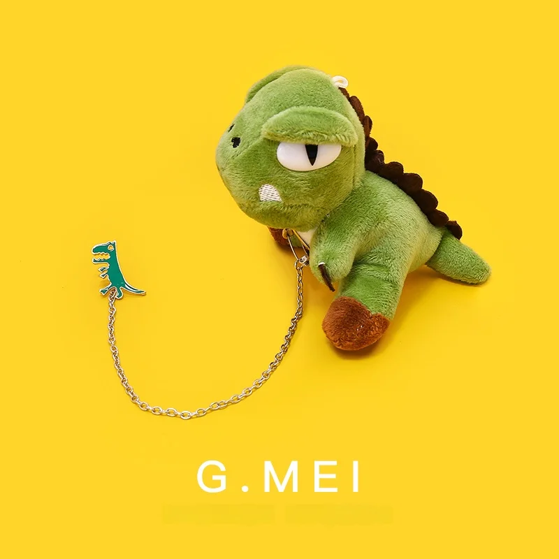 Luo Yizhou Ten Weeks Little Dinosaur Brooch Cute Doll Plush Pendant Bag Accessories Chain Matching Couple Pin