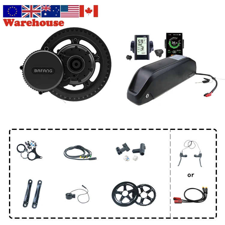 

Bafang BBS02B 36V 250W 350W 500W Средний привод с батареей