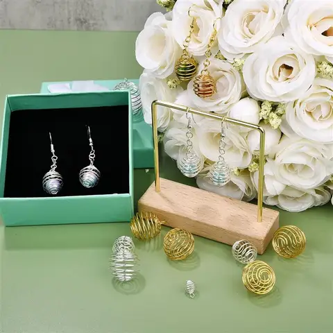 Металлические спиральные бусины SEVENWELL