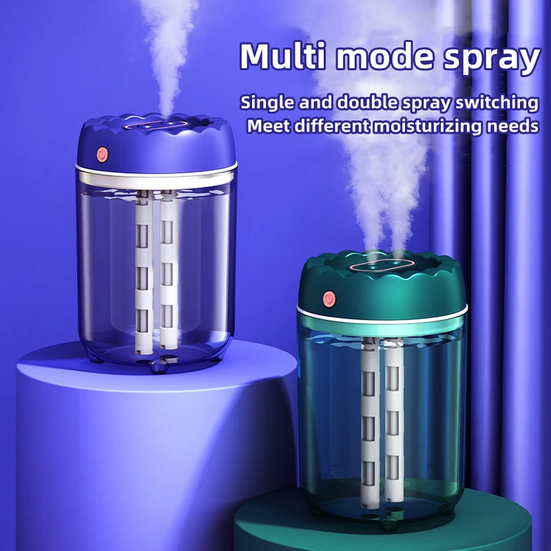 

Домашний Электрический увлажнитель воздуха, USB, двойная насадка, 1800 мл, большая емкость, ультразвуковой генератор ароматического тумана, аэрозольный распылитель со стандартным диффузором