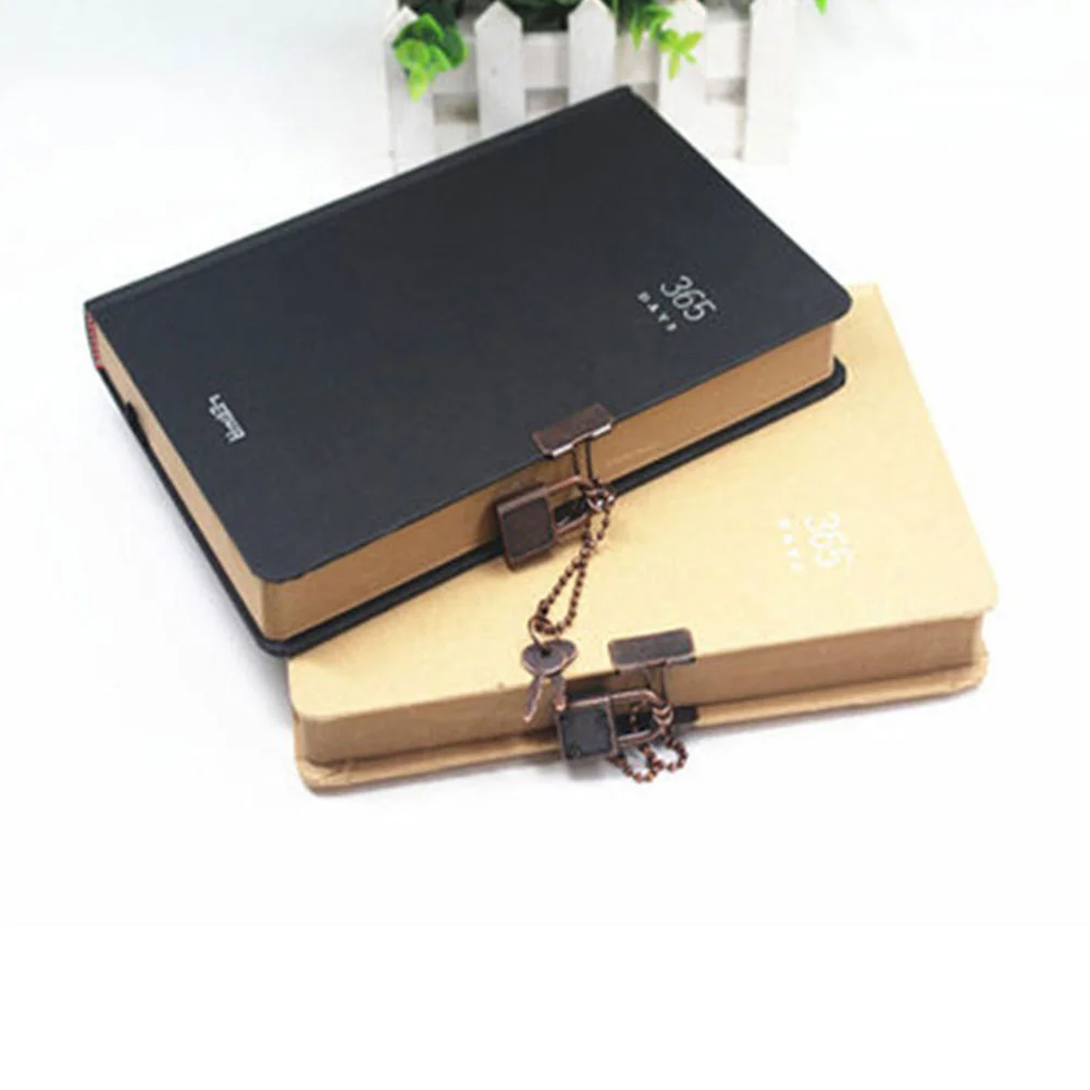 

365 Days Journal Notebook Writing Notebook Planner Personal Diary Organizer with Lock Portable Stationery for Home Office School