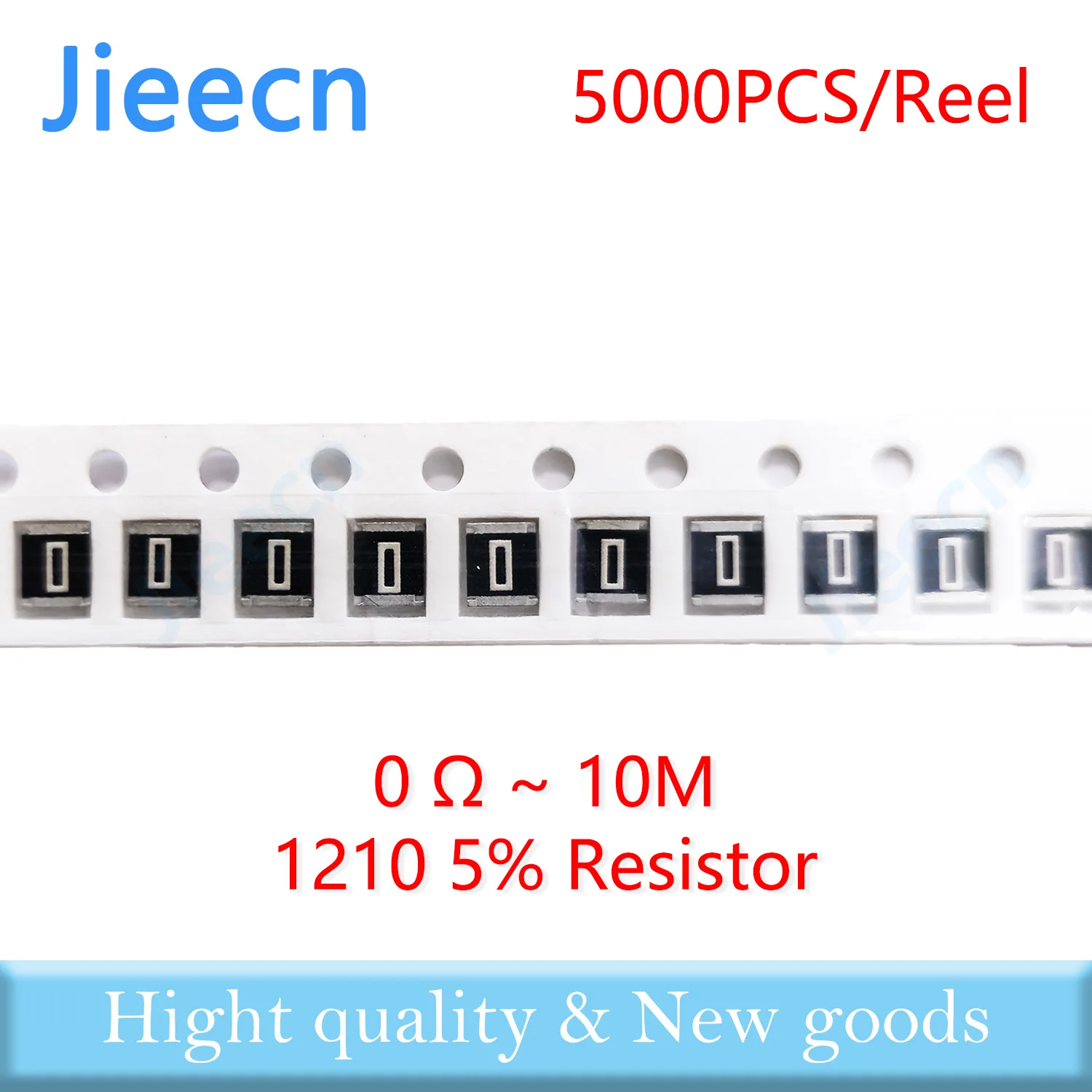 Jieecn 5000 шт. 1210 J 5% SMD резистор 0R-10M 1/2 Вт 0 1 10 100 150 220 330 Ом 1K 2 K 4 7 10K 100K 1R 10R 100R 150R 220R 3225