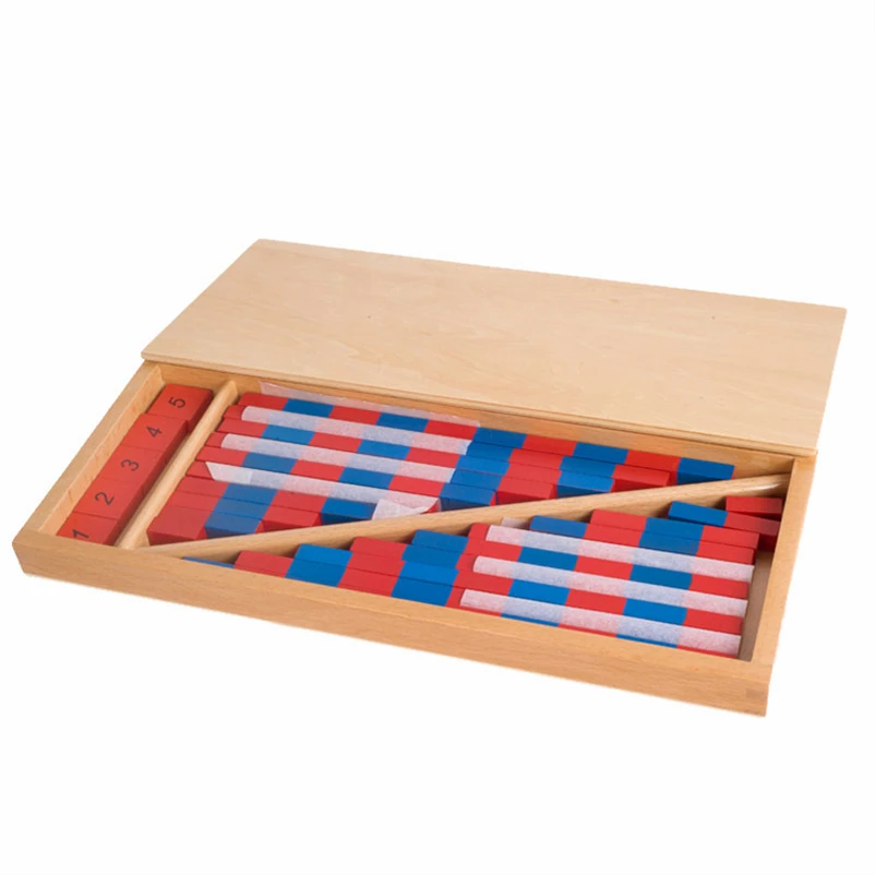 

Wooden Toys Montessori Number Rods Learning Eudcation Toys For Kids 2 To 4 Years Old Teaching Aid Toys For Children D65Y