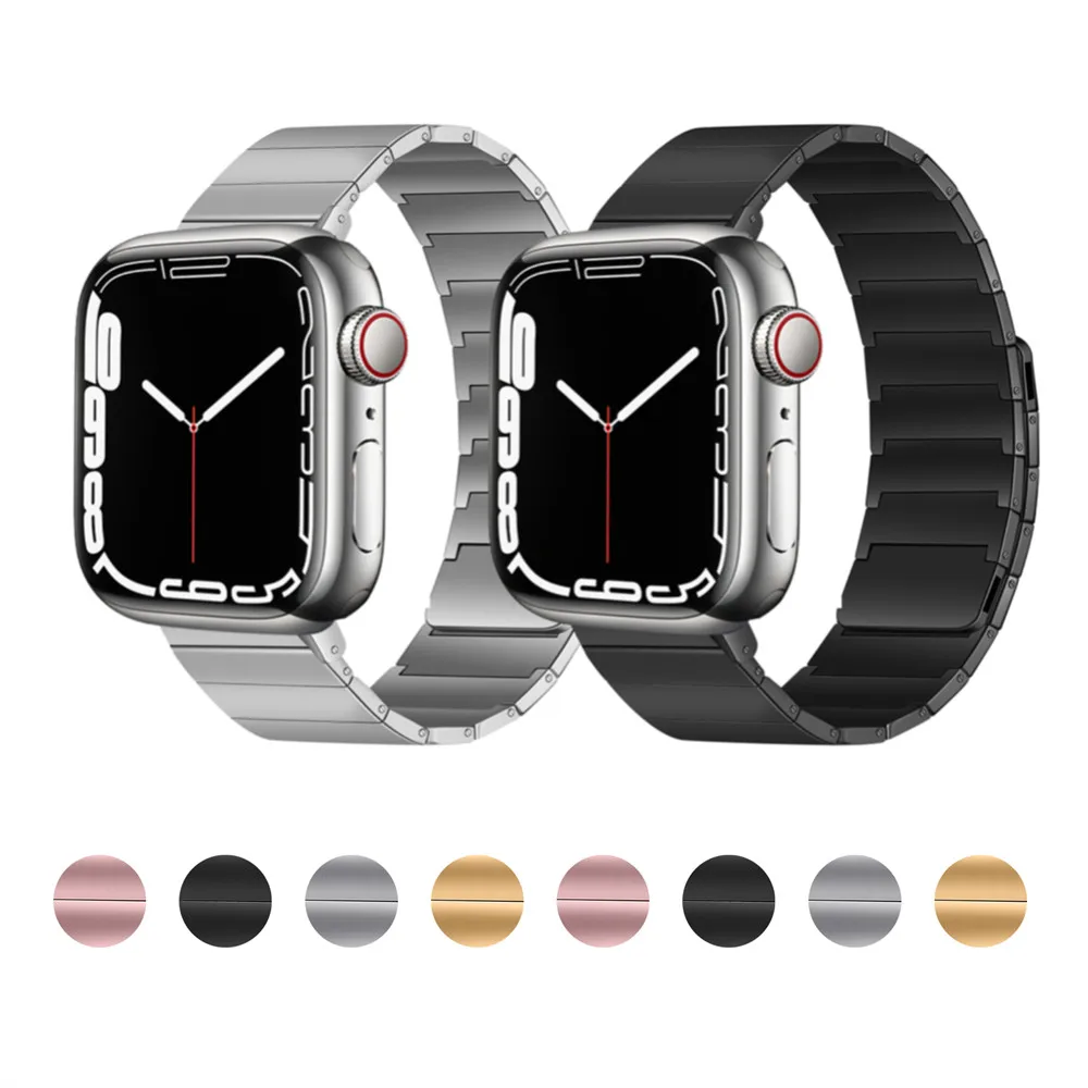 

Metal strap For Apple watch band 49mm 45mm 41mm stainless steel wristband iwatch series Ultra 8 7 6 5 4 3 SE 44mm 42mm 40mm band