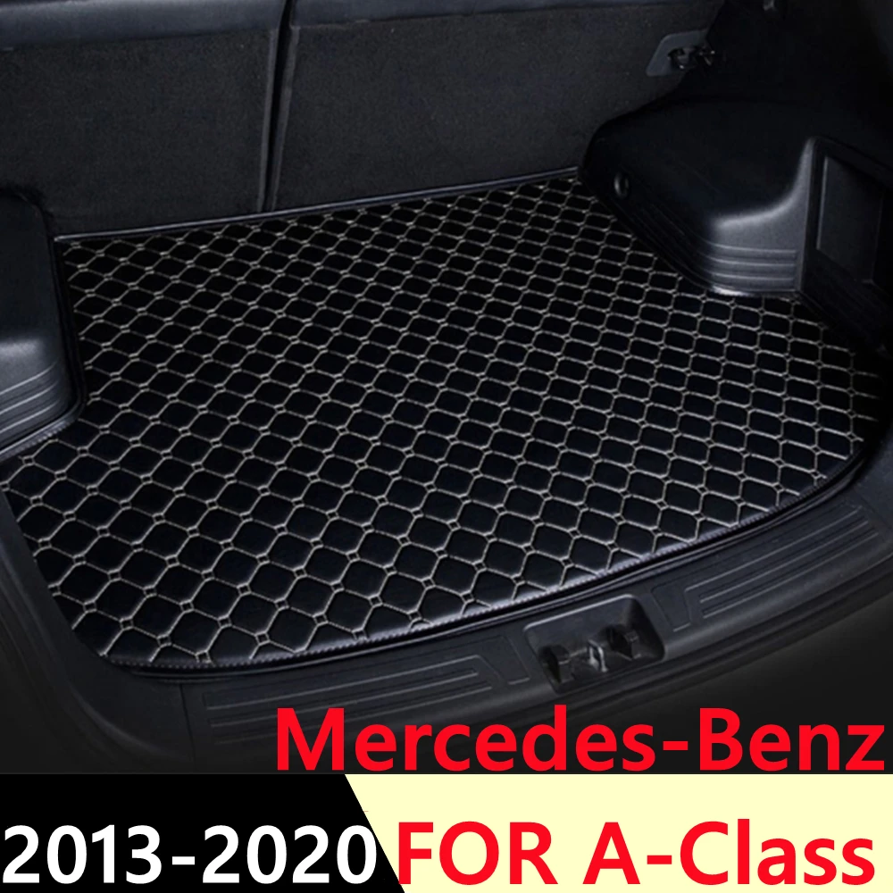 

Коврик для багажника автомобиля Mercedes-Benz A Class 2013-2020, плоский боковой водонепроницаемый задний коврик для груза, коврик, задние аксессуары, по...