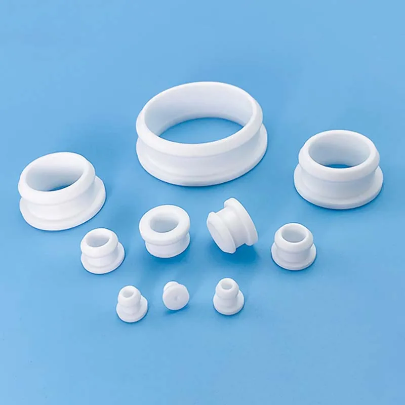 

10Pcs White Buckle Solid Silicone Rubber Caps 4.5mm-30mm T Type Plug Cover Snap-on Gasket Blanking End Seal Stopper