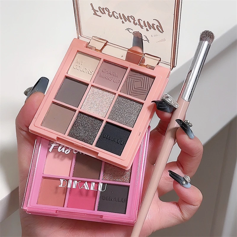 Палитра матовых теней для век блестки стойкие корейские пигменты тени женщин