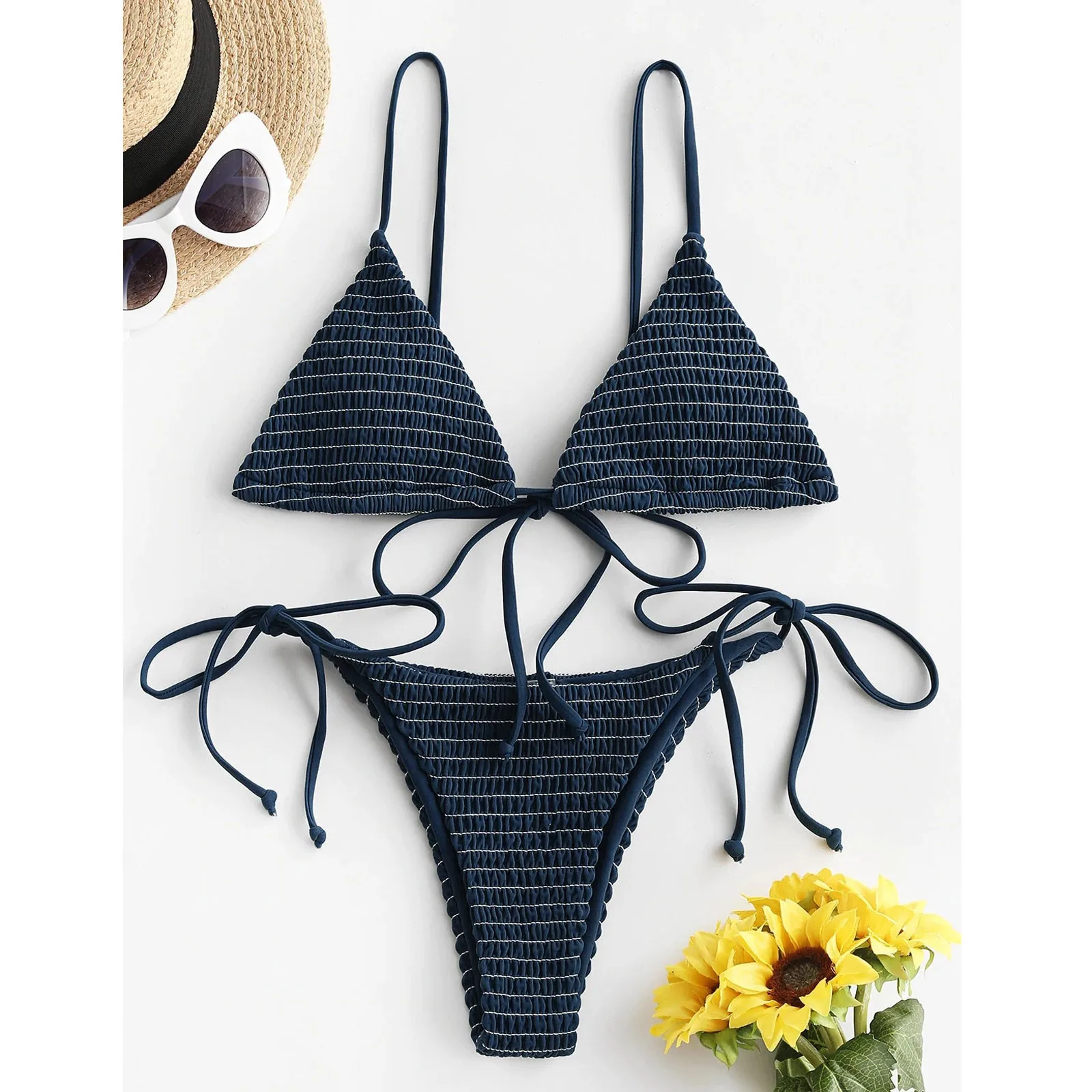 

Swimwear Women Thong Velvet Swimsuit Sexy Push Up Micro Bikinis Set Swimming Bathing Suit Beachwear Brazilian Bikini 2023