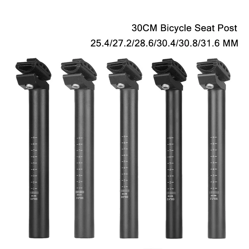 Road Bike Seat Post Bicycle Seatpost 25.4/27.2/28.6/30.4/30.8/31.6*350mm Shock Absorber Cycling Seat Tube Hot Sale