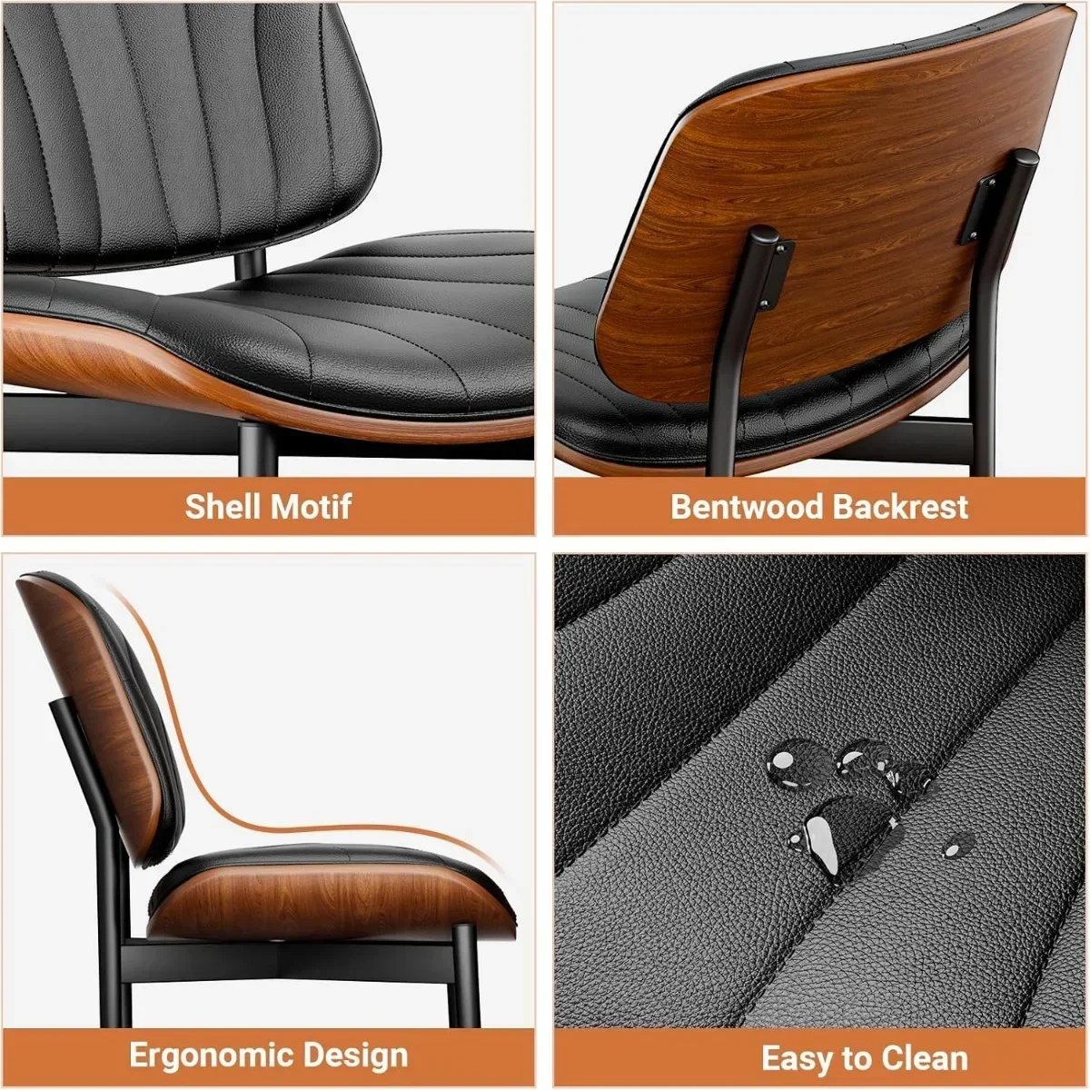 Набор из 2 обеденных стульев стулья для столовой и кухни современный стул с