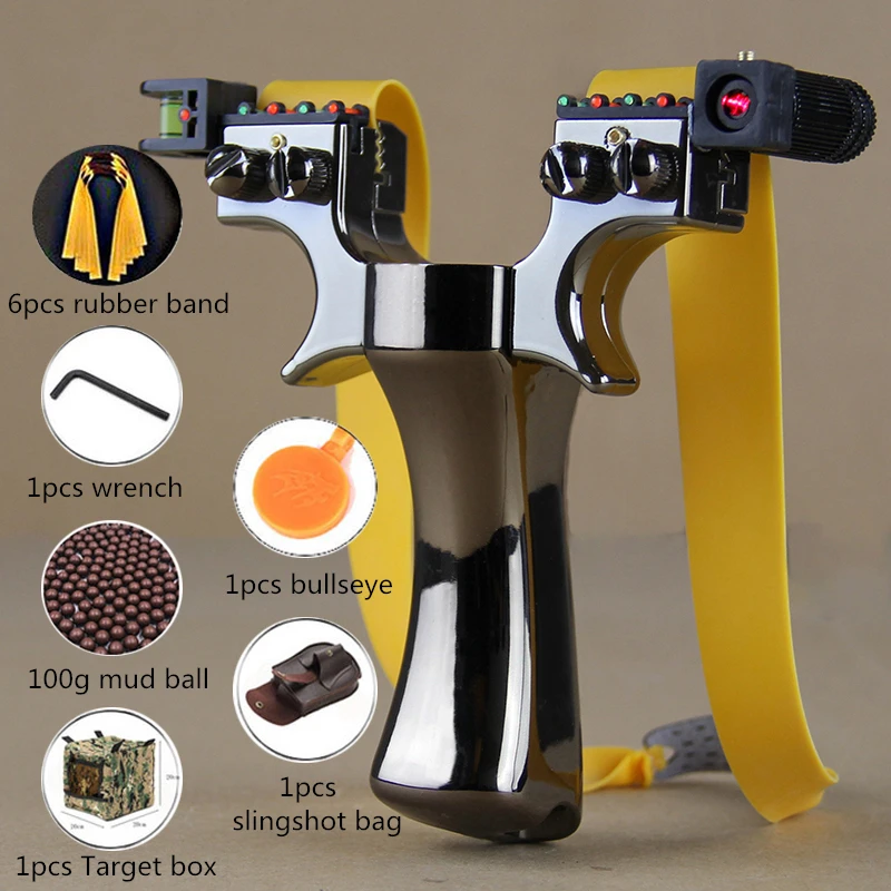 

Slingshot New Upgrade Thickened Flat Rubber Band Outdoor Sports Quick Press Laser Infrared Hunting Launcher New Catapult Toys