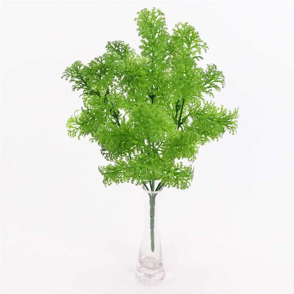 

Artificial Plant Grass Home Garden Landscape Plant Decor Wedding Party Plastic Fake Grass, 5 Branches
