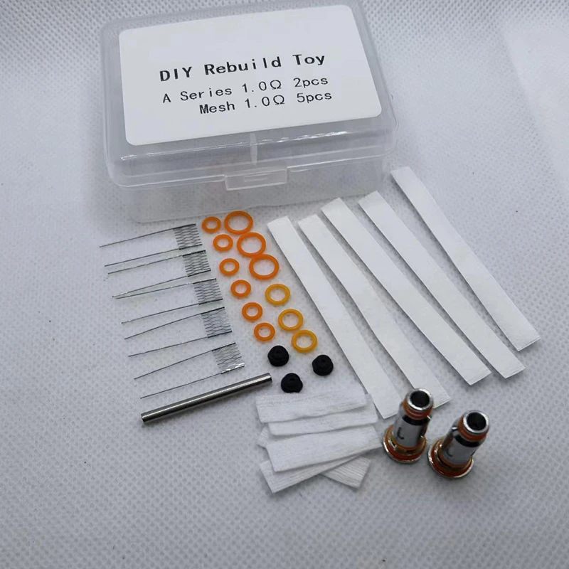 

1set A Series DIY Tool Rebuild Kit Mesh Coil Resistance Wire 0.8ohm 1.0ohm 1.2ohm Replacement Coil for GeekVape Z MTL Tank
