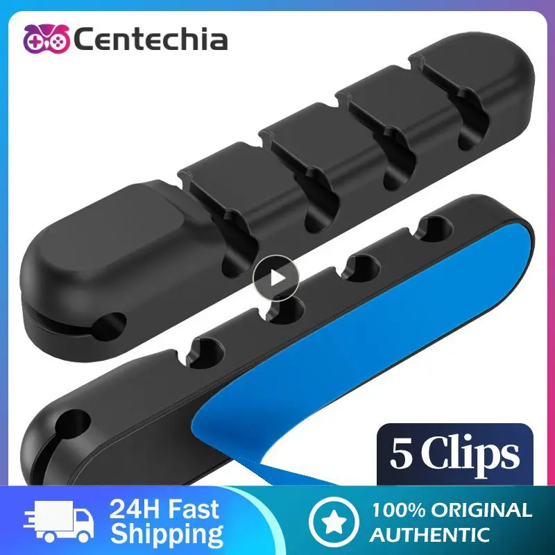 

Universal Cable Winder Portable Clips Cable Holder Silicone Winder Desktop Tidy Management Wire Organizer Clips Cord