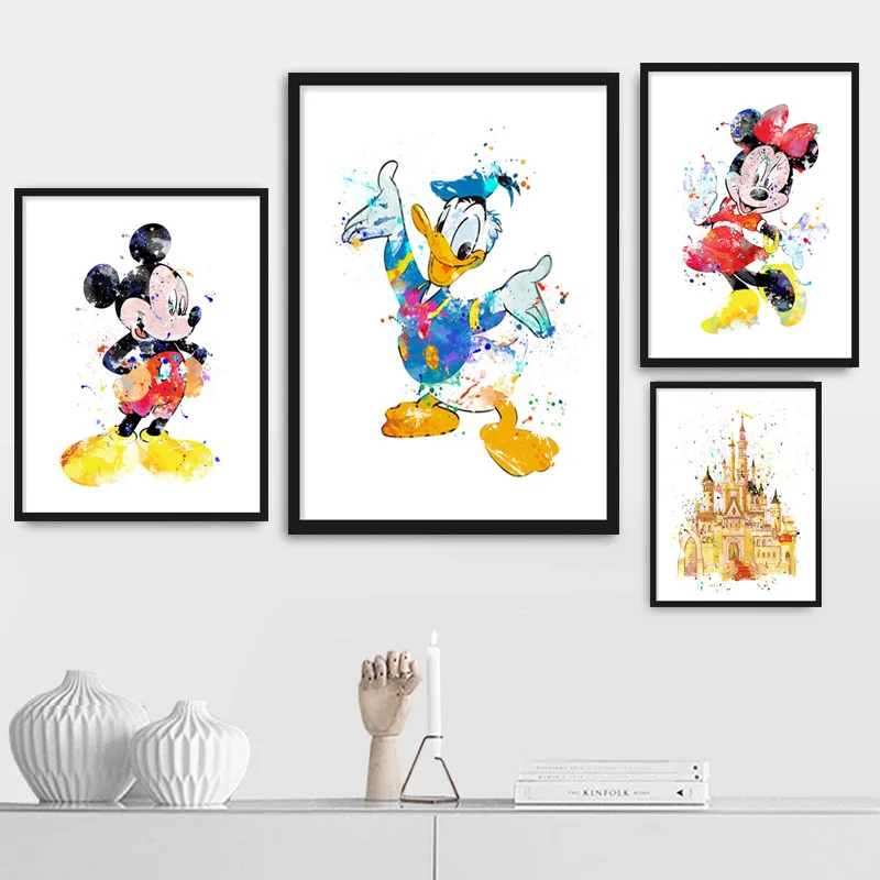 Цифровая картина маслом из мультфильма Диснея Микки Дональд Дак арт