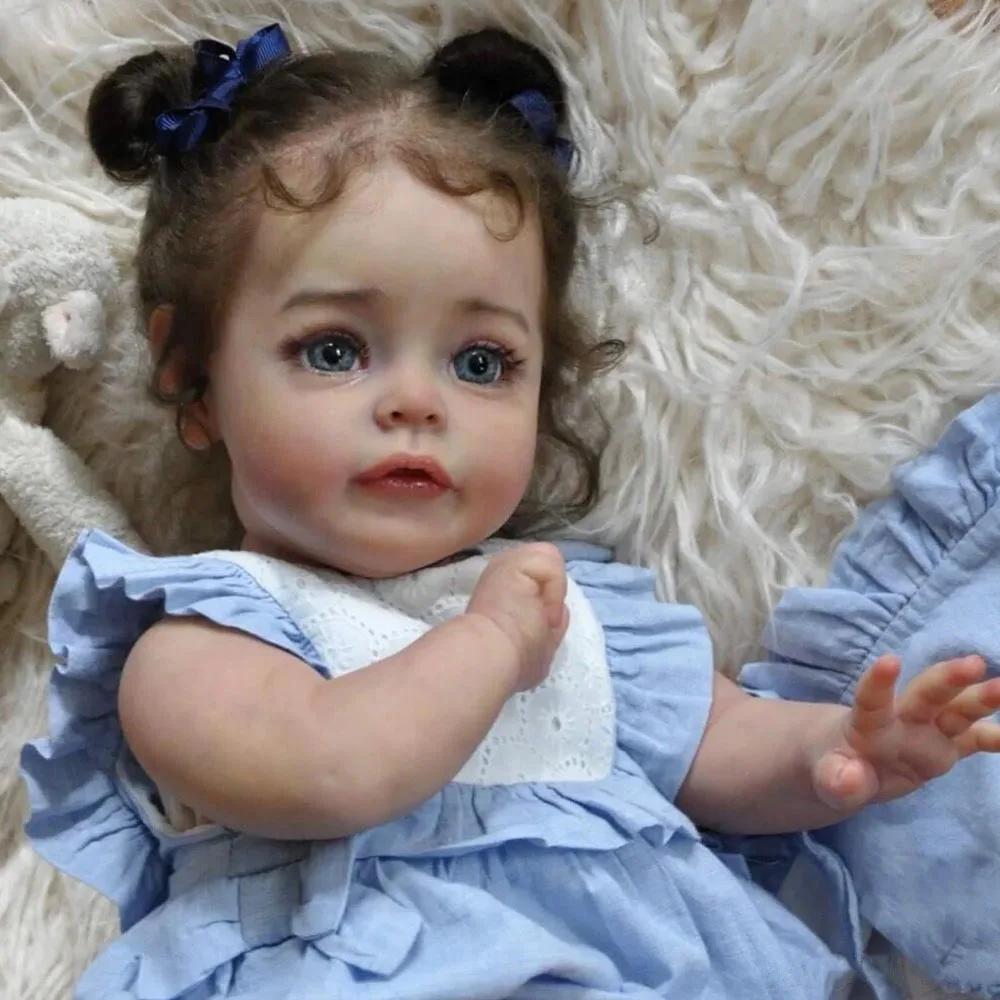 Мягкая силиконовая Кукла Reborn Suesue для девочки 3D-рисунок с кровеносными сосудами