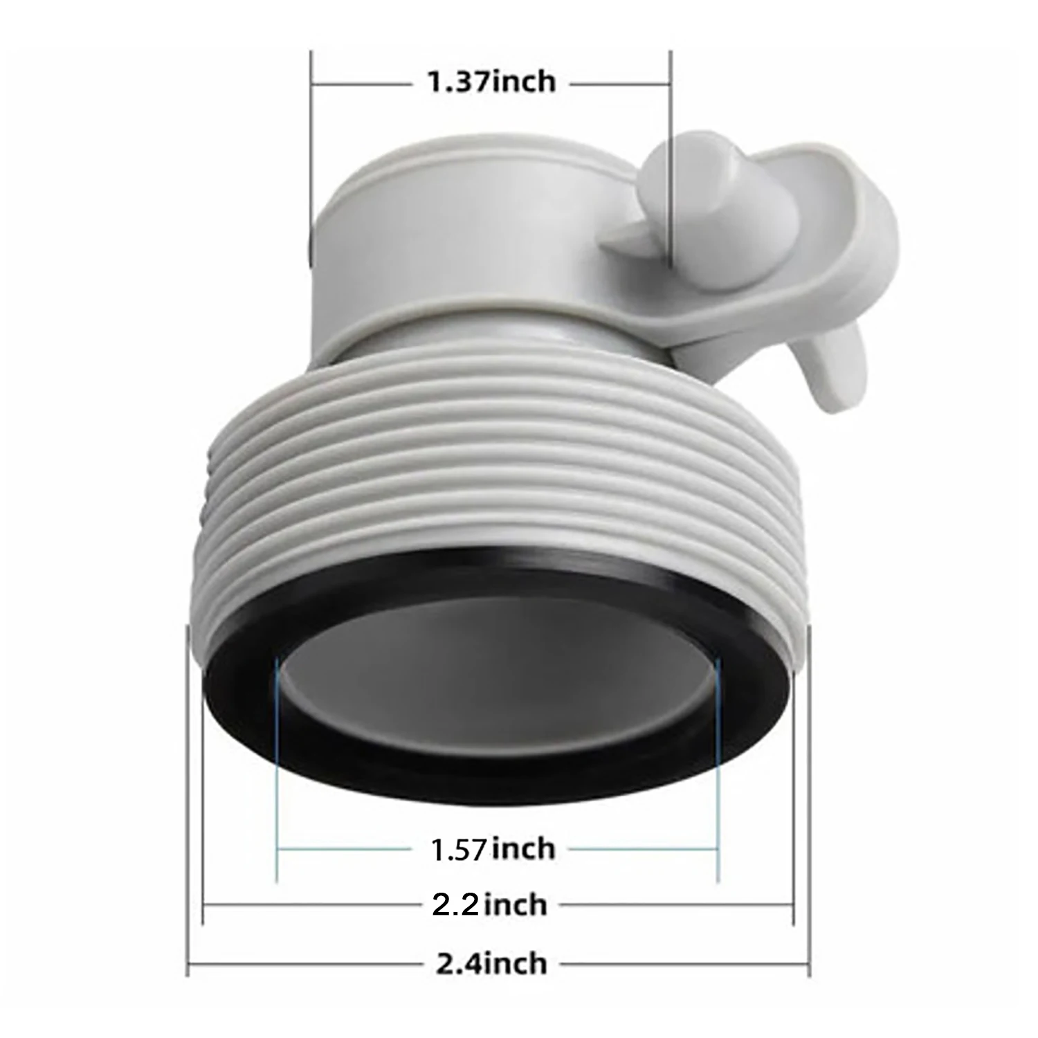 

Пластиковый переходник для шланга бассейна 1.25-1.5 дюйма
