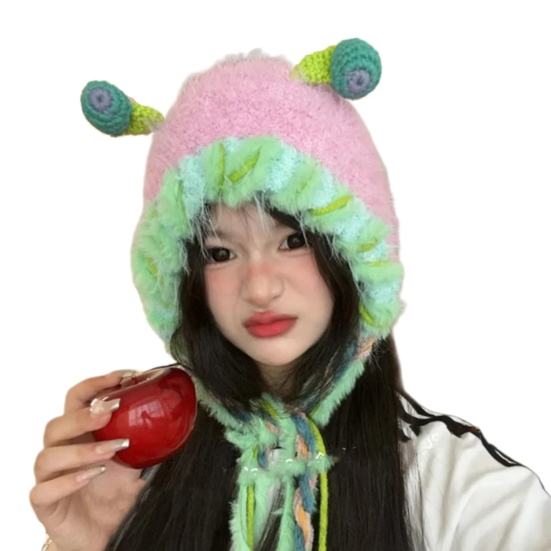 Стильная вязаная шапка для косплея с изображением динозавра уличная одежда