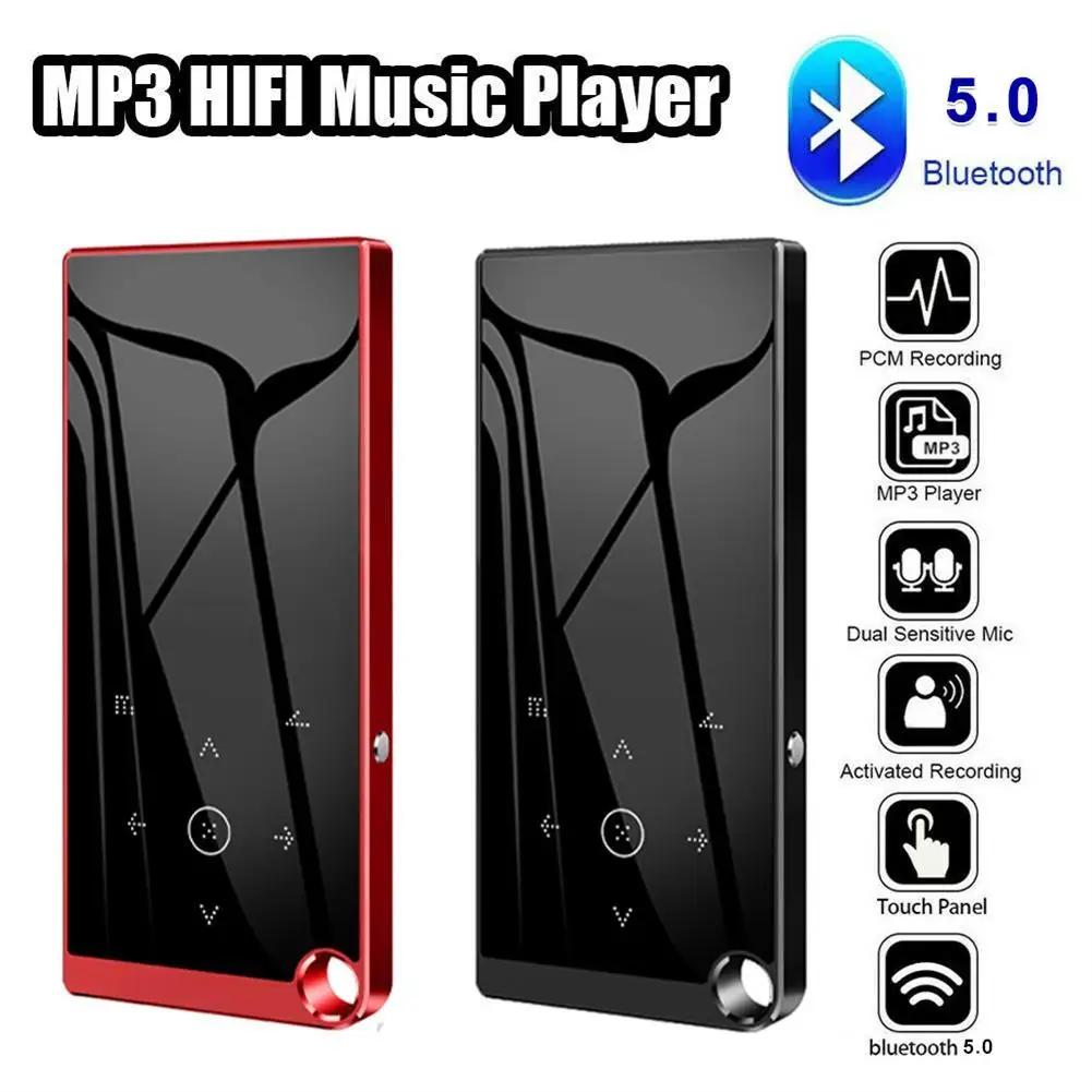 

Mp3-плеер без потерь, совместимый с Bluetooth, 5,0 дюймовый экран, Hifi аудио FM/Электронная книга/рекордер/MP4 видеоплеер