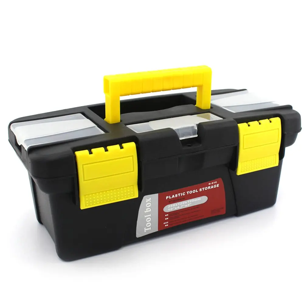 

Portable S/M/L Size Plastic Hardware Toolbox Household Multifunction Maintenance Toolbox Car Storage Box Anti-fall Box