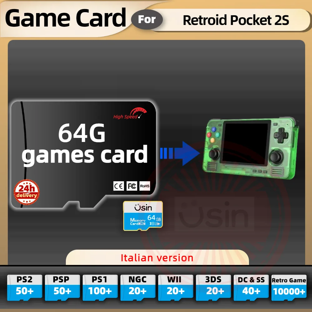 Игровые карты SD для Retroid Pocket 2S 4 Pro 5
