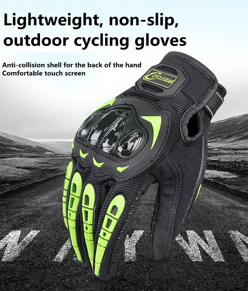 

Motorcycle Gloves Breathable Full Finger Racing Gloves Outdoor Sports Protection Riding Cross Dirt Bike Gloves Guantes Moto