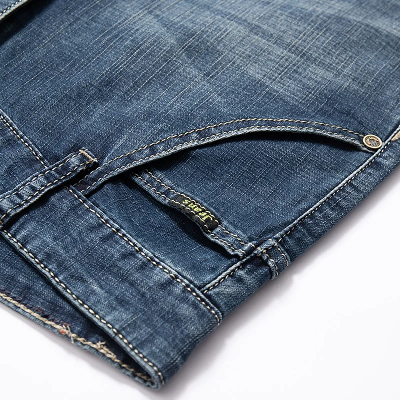 Акция мужские джинсы классические модные повседневные Стрейчевые брюки