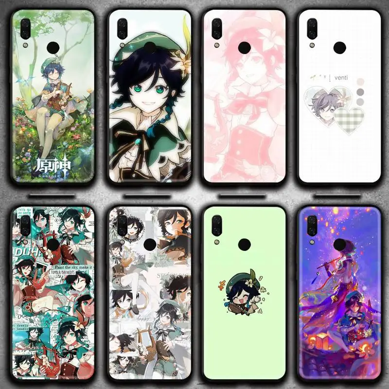 

Game Genshin Impact Venti Phone Case for Huawei Y6P Y8S Y8P Y5II Y5 Y6 2019 P Smart Prime Pro