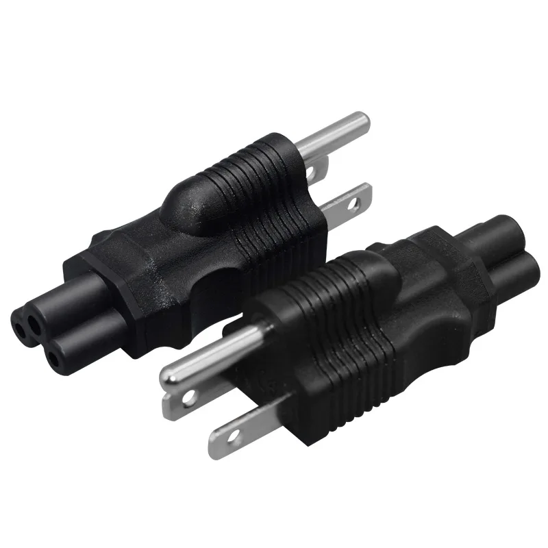 

10pcs US USA NEMA 5-15P TO IEC320 C5 Conversion Plugs Notebook Laptop Power Adapter Eletrical Supply Connector For HP Lenovo
