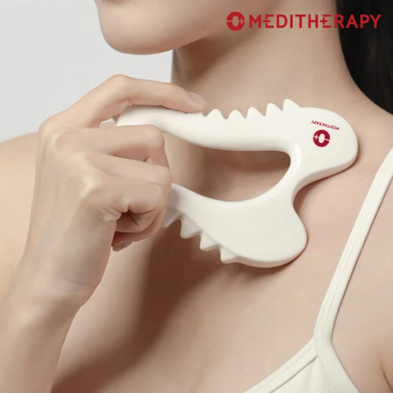 Ceramic Gua Sha Gwalsa tools face massager MEDITHERAPY Multifunctional board body carving whole body point acupuncture open back