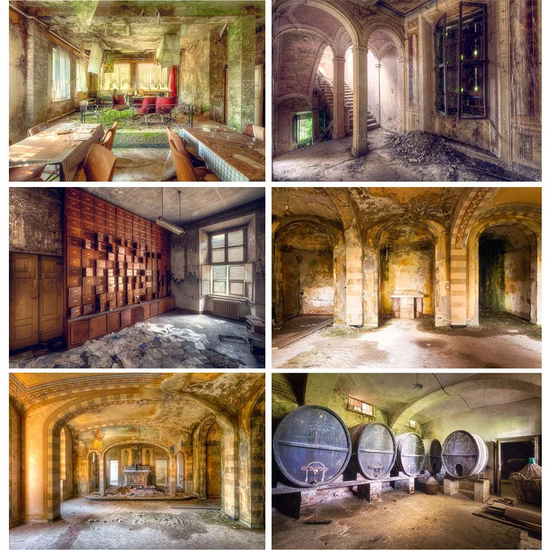 Заброшенный дом фон для фотосъемки церемония готическая комната разбитое окно