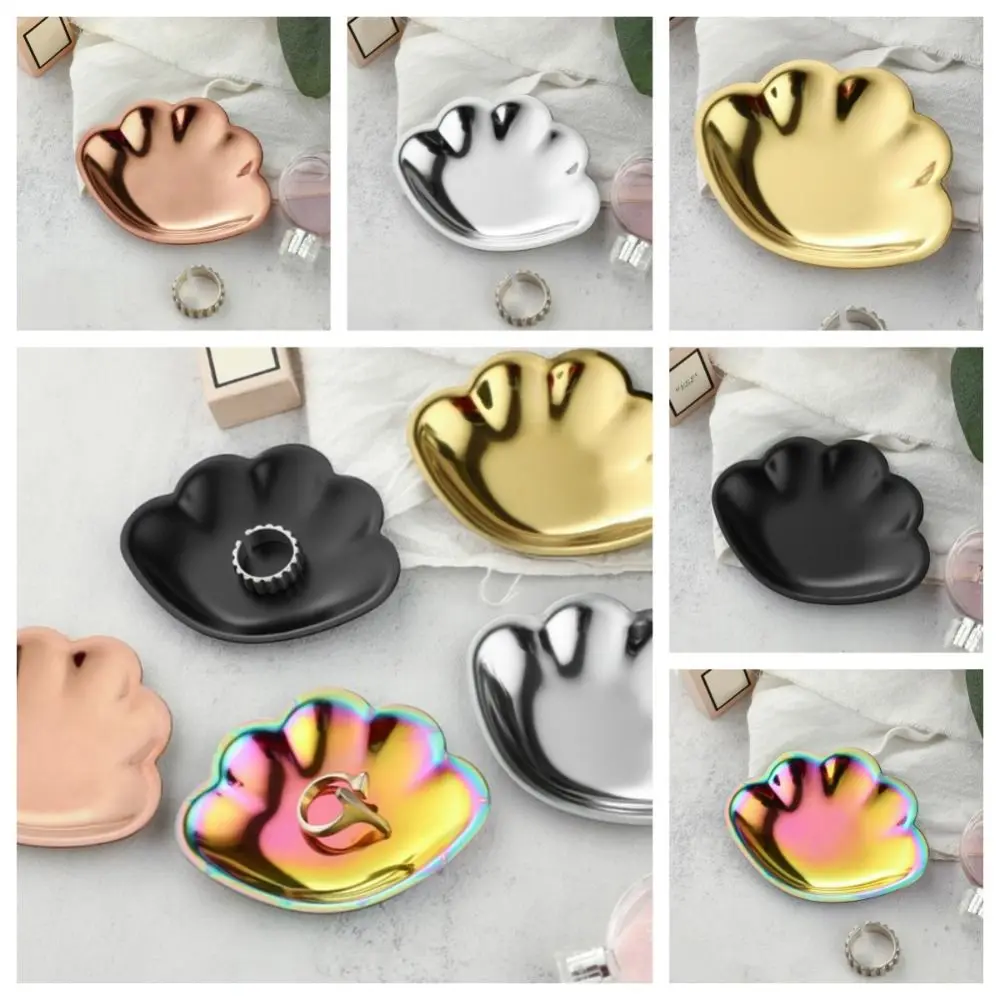 

Штабелируемый органайзер для ювелирных изделий, лотки, держатель для сережек в скандинавском стиле из нержавеющей стали, подставка, матовый глянцевый корпус, органайзер для демонстрации колец