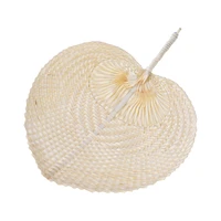 hand woven woven straw hand fan old summer natural environmentally friendly hand woven fan decorative round fan