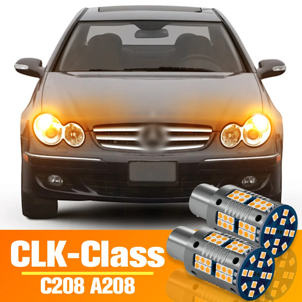 

2pcs LED Turn Signal Light Turning Bulb Accessories For Mercedes Benz CLK Class C208 A208 1997 1998 1999 2000 2001 2002