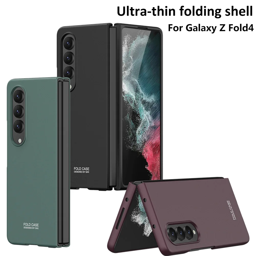 

PC Hard Case For Samsung Galaxy Z Fold 4 5G Ultra-thin Solid Color Folding Protection Cover all-inclusive for galaxy fold4 funda