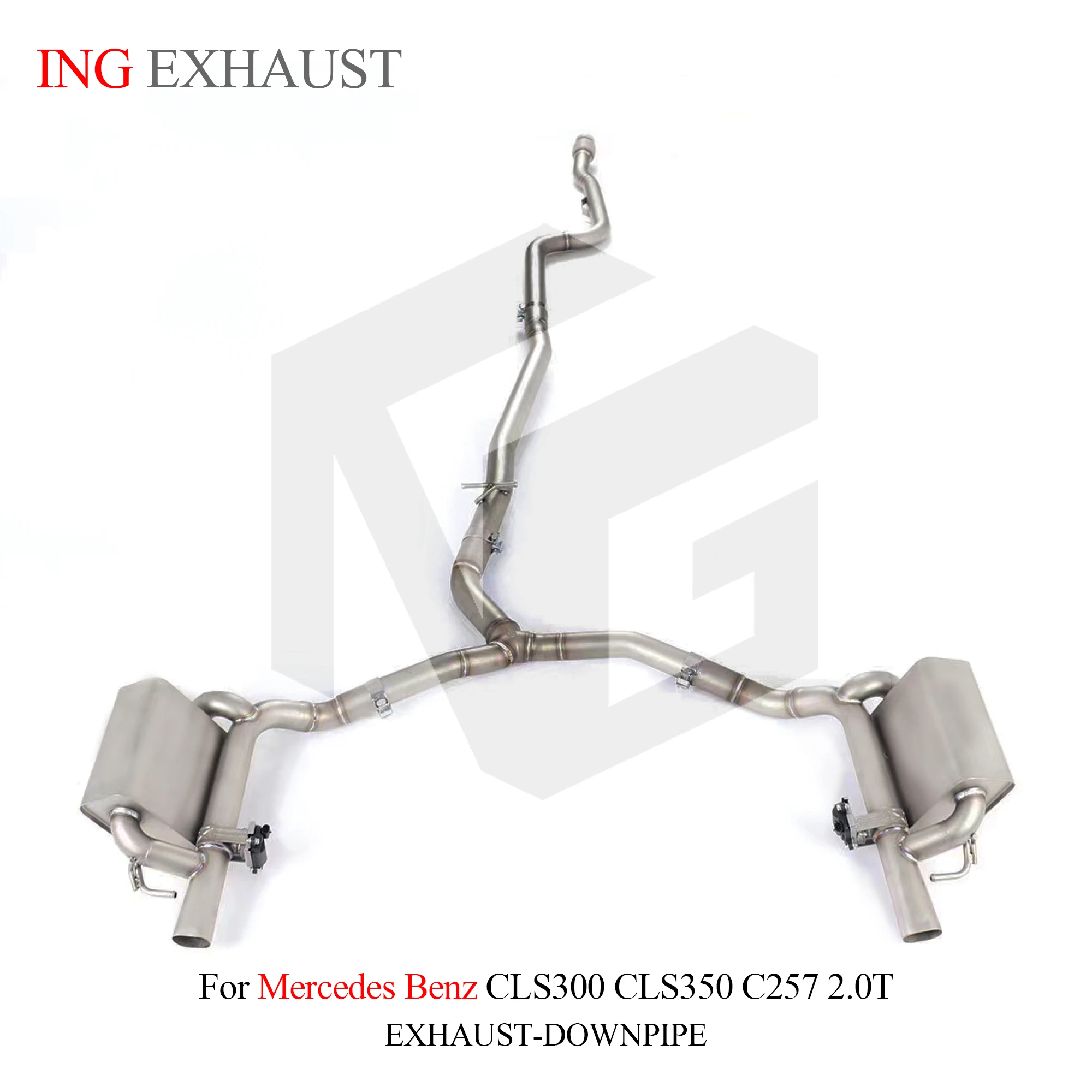 Производительность ING SS304 под заказ Catback для Mercedes Benz CLS300 CLS350 C257 2 0 T клапан