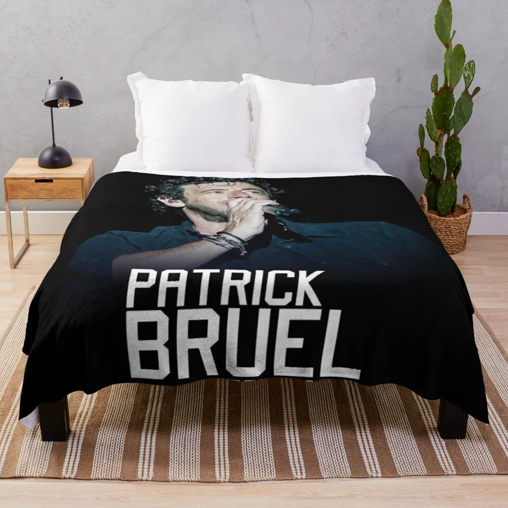 

bilanya Patrick Bruel Show Tour TOURNEE en ACOUSTIQUE 2022 Throw Blanket decorative blanket throw blanket throw blanket fur