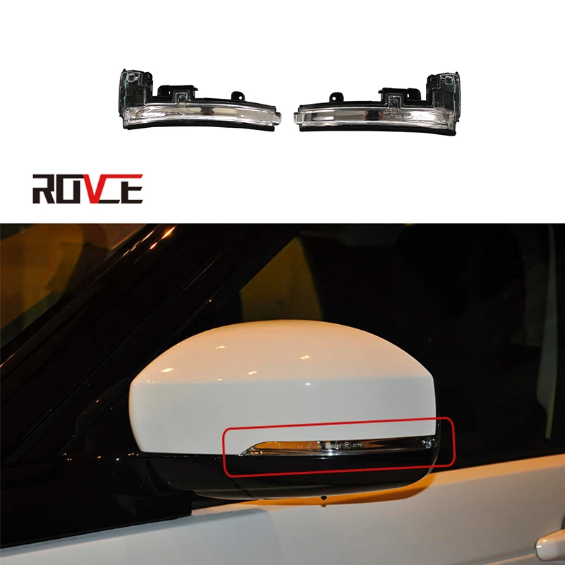 

Rovce LED Dynamic Rearview Mirror Turn Signal Light For Land Rover Sport EVOQUE 2012-2015 DISCOVERY 5 VOGUE 2013 Car Accessoires