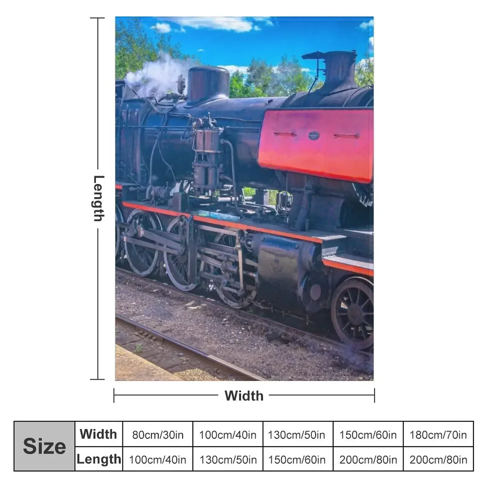 Паровоз в кастимане Пледы Постельное белье Дорожные одеяла