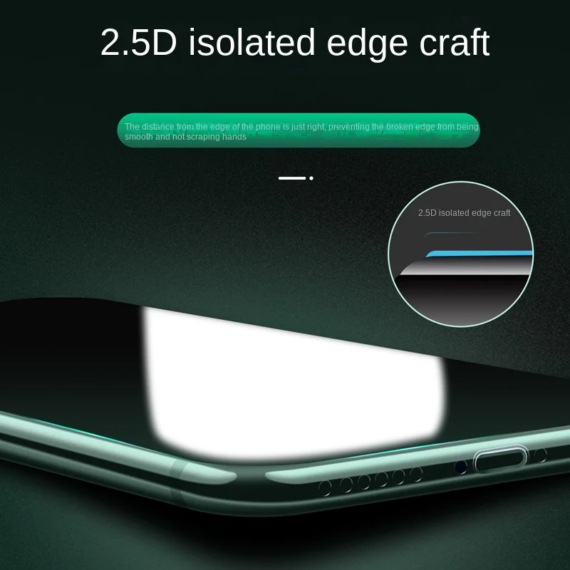 4PCS Tempered Glass Screen Protector for iPhone 12 Apple 14 Pro Max 13 11 XR 8 XS 7 Full Cover Protective Film Anti-fingerprint