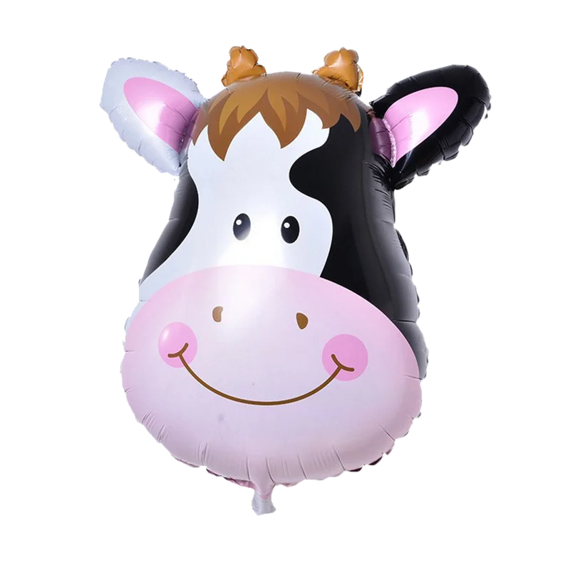 Фольгированные воздушные шары в виде фермы коровы детские игрушки для будущей