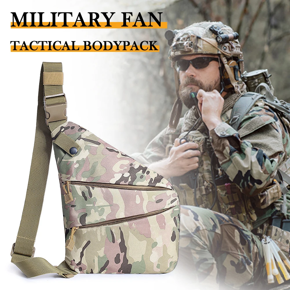 Сумка через плечо из ткани Оксфорд 600D, Портативная сумка для хранения, многофункциональная сумка с защитой от кражи для охоты, кемпинга, тов...