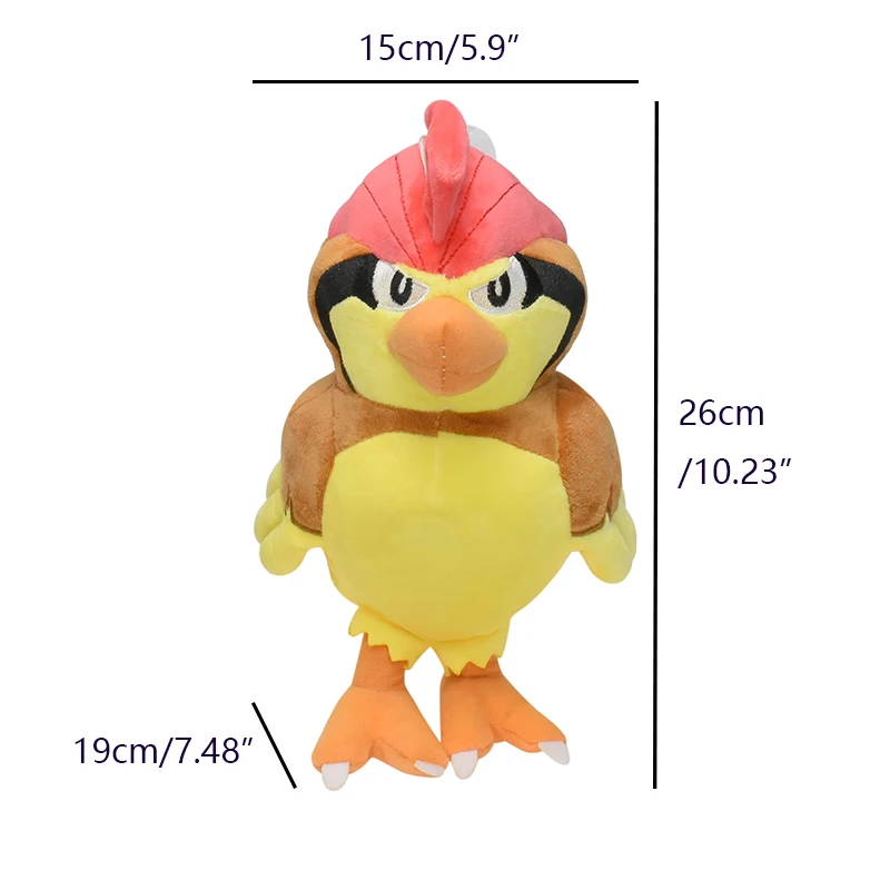 

20CM Pokemon Pidgeotto Plush Doll Toy Soft Stuffed Cartoon Animals Toys Doll Gifts for Children Kids Birthday