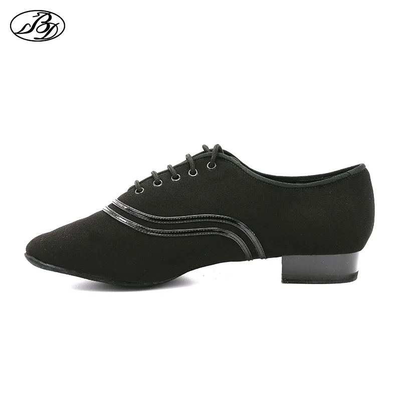 Men Standard Dance Shoes BD309 Ballroom Shoe Canvas Napped Split Outsole Practice Competition Men Modern Dancing Shoe Dancesport