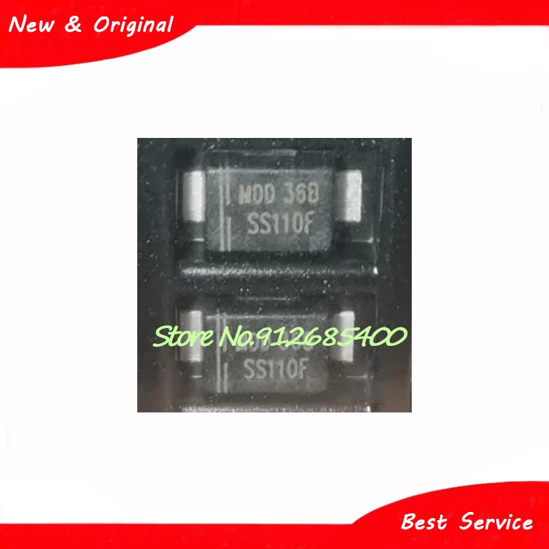 

10 шт./лот SS110F SMAF 100 в/1A диод Шоттки, новый и оригинальный цвет