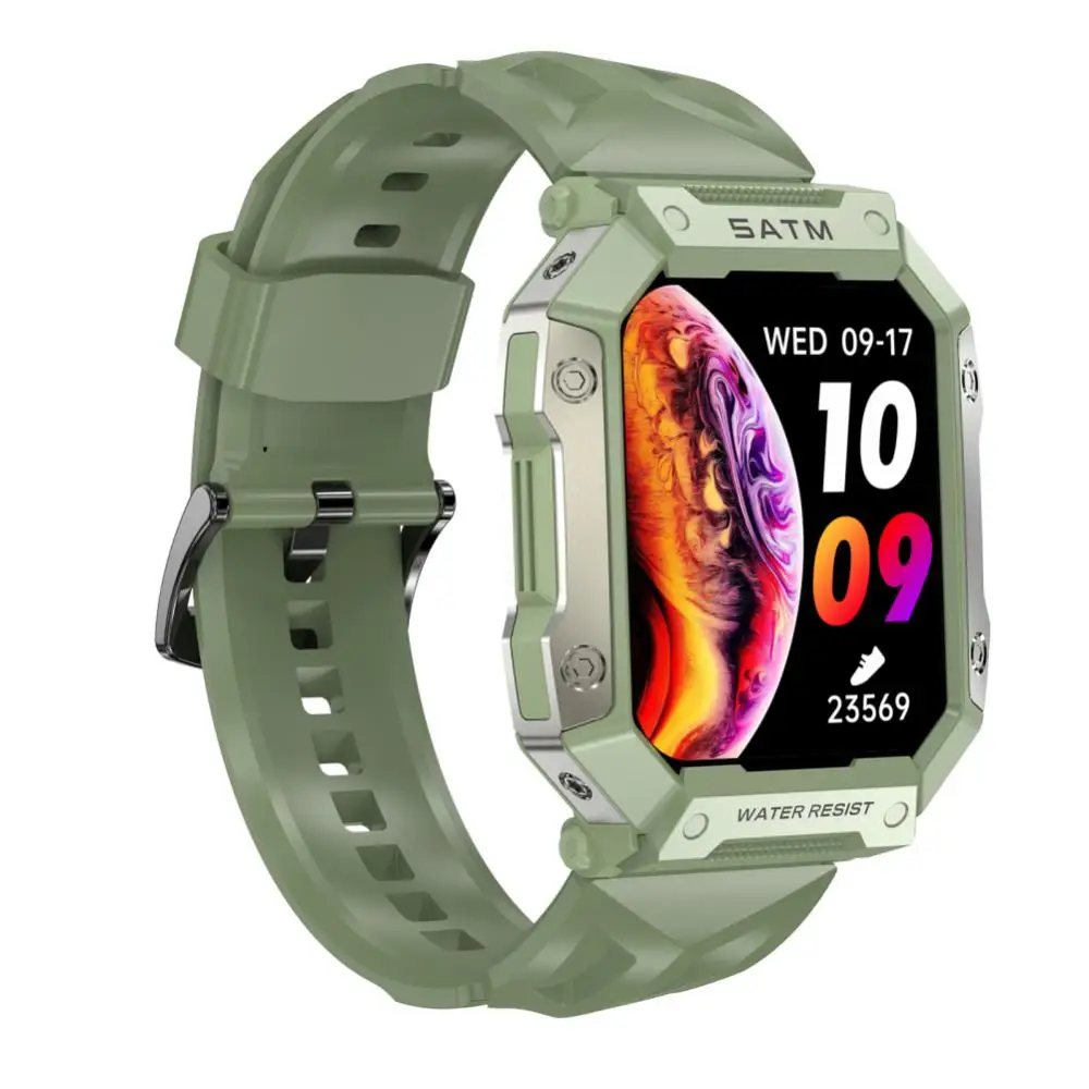

Водонепроницаемые спортивные часы 1,92 дюйма, умный Браслет, пульсометр, артериальное давление, полный сенсорный экран, фитнес-часы для телефона Android