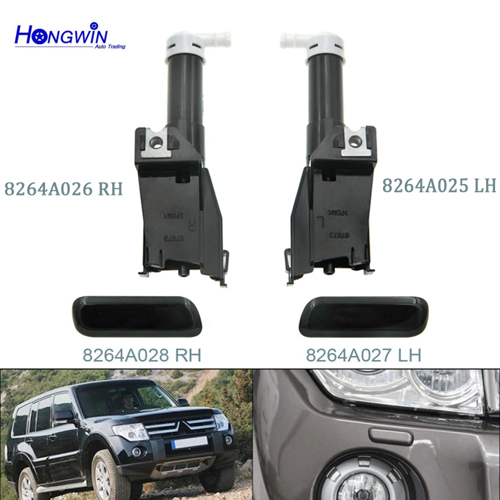

Headlight Washer Spray Nozzle With Cover Cap For Mitsubishi For Pajero Shogun V96 V97 2006-2019 Actuator / Lid Shell 8264A027