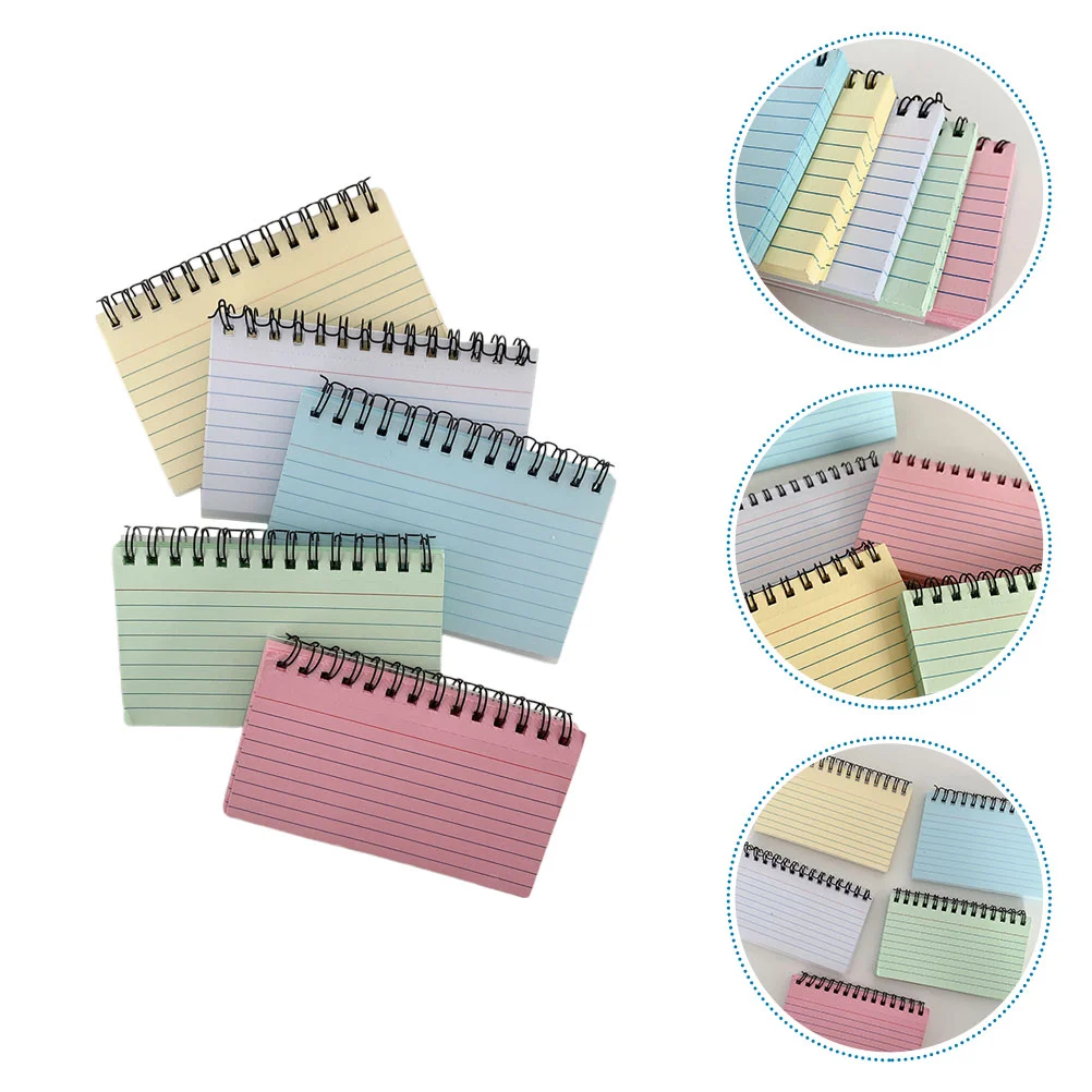 

Pad Notenotepad Ruled Writing Portable Notebook Pocket Small Mini Pads Spiral Tearable Color Notepads Party Notebooks Student