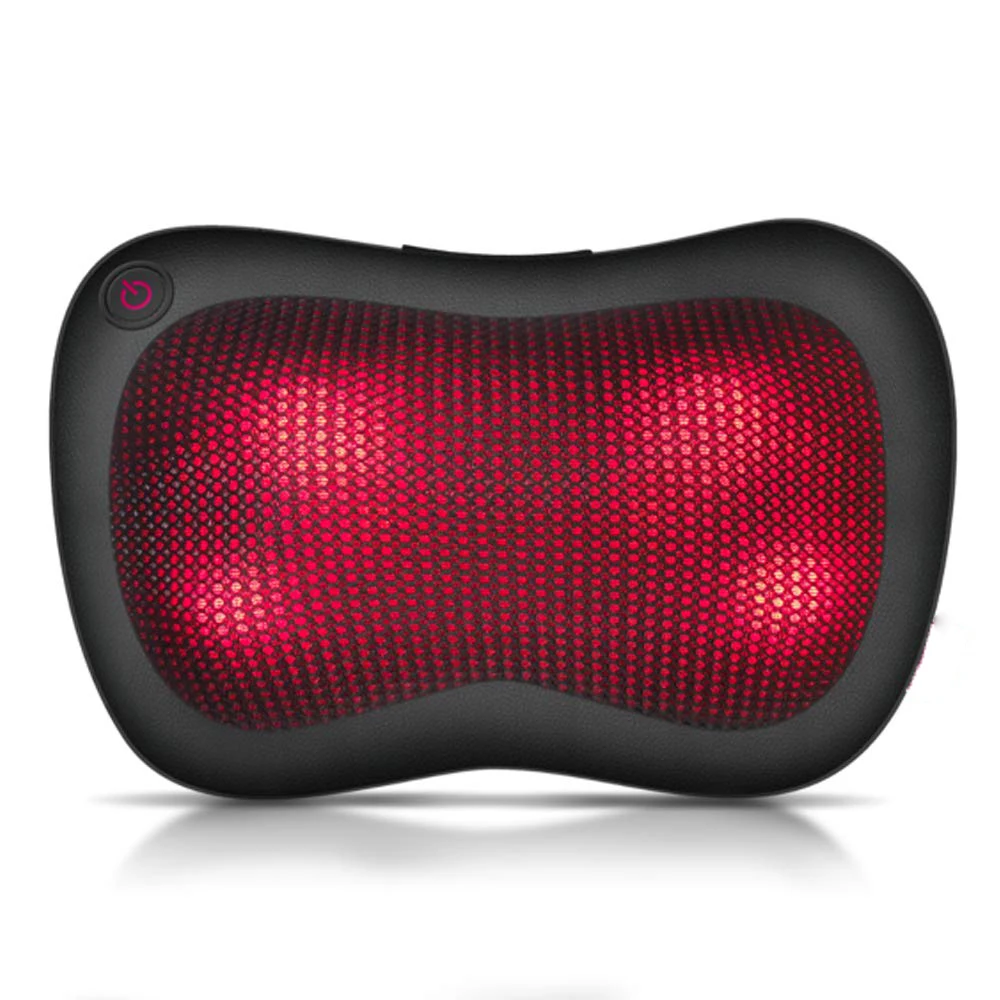 

3D deep kneading shiatsu massage pillow cushion for car and home