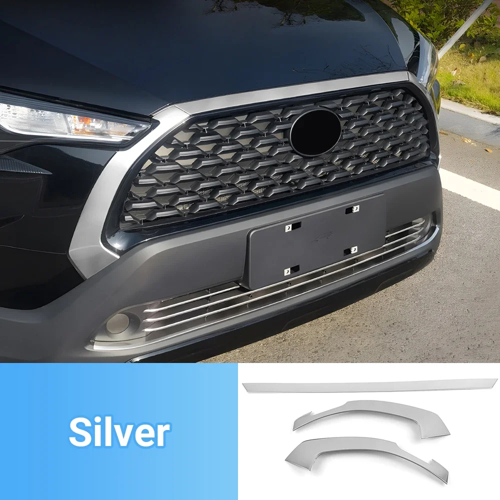 

Для Toyota Corolla Cross XG10 2021 2022 2023 2024 2025 гибридные передние гоночные грили автомобиля, накладки на крышку двигателя, аксессуары